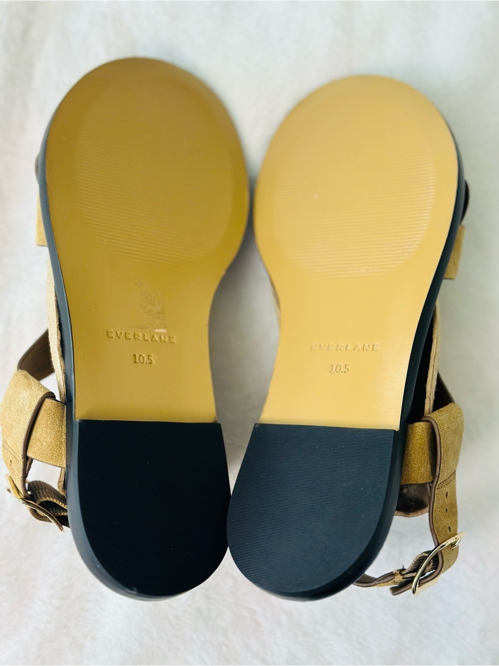 Everlane City Strap Sandals in Tan Suede Color Size 10.5 - Picture 9 of 12